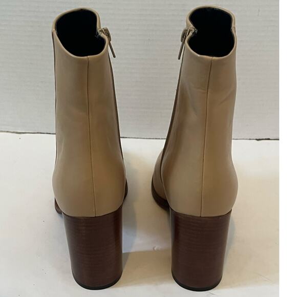 NWOT Women's Anthropologie  Heeled Tan Winter Fall Spring Boot Size 40 US 8.5 - Picture 6 of 10